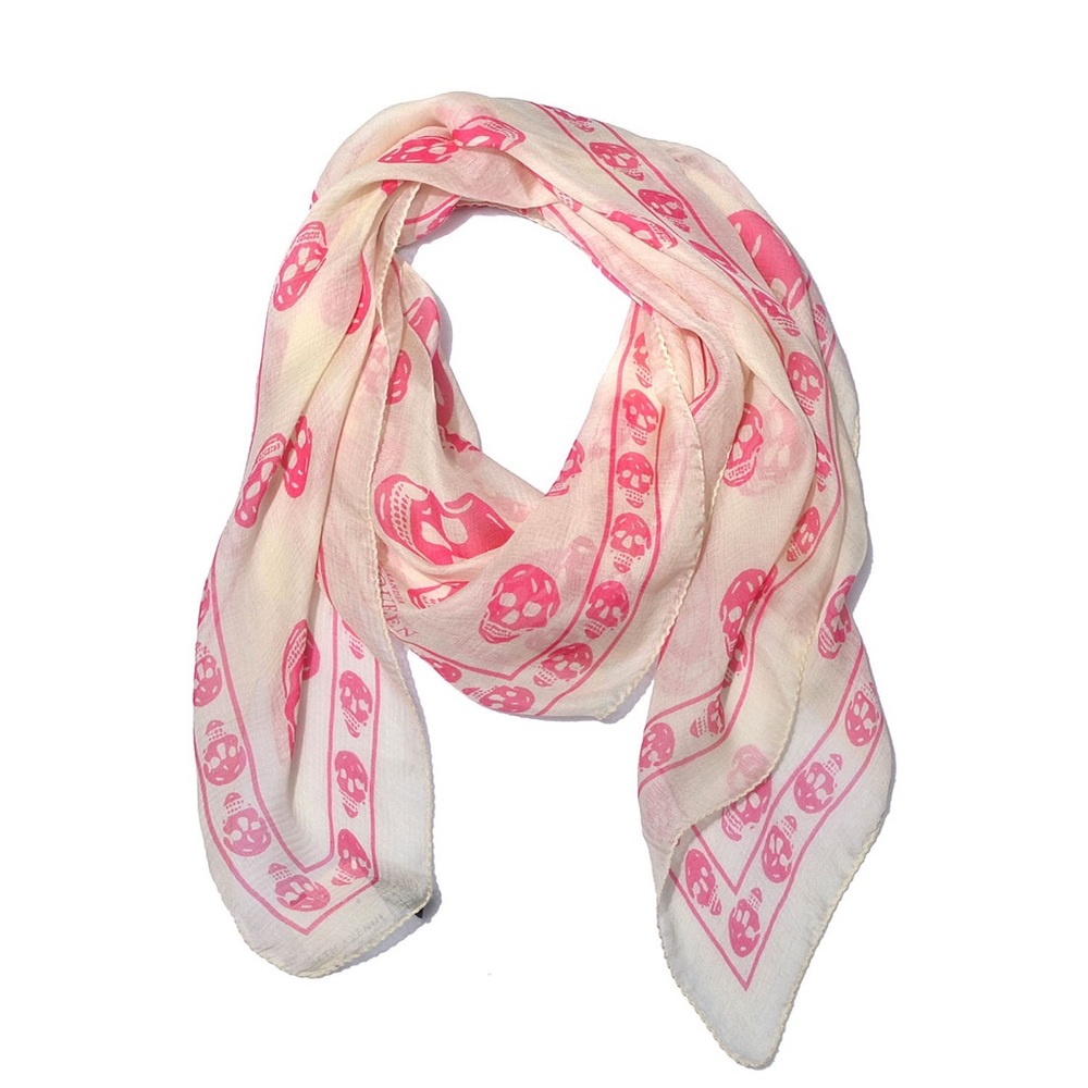 Alexander McQueen | Silk Chiffon Skull Scarf